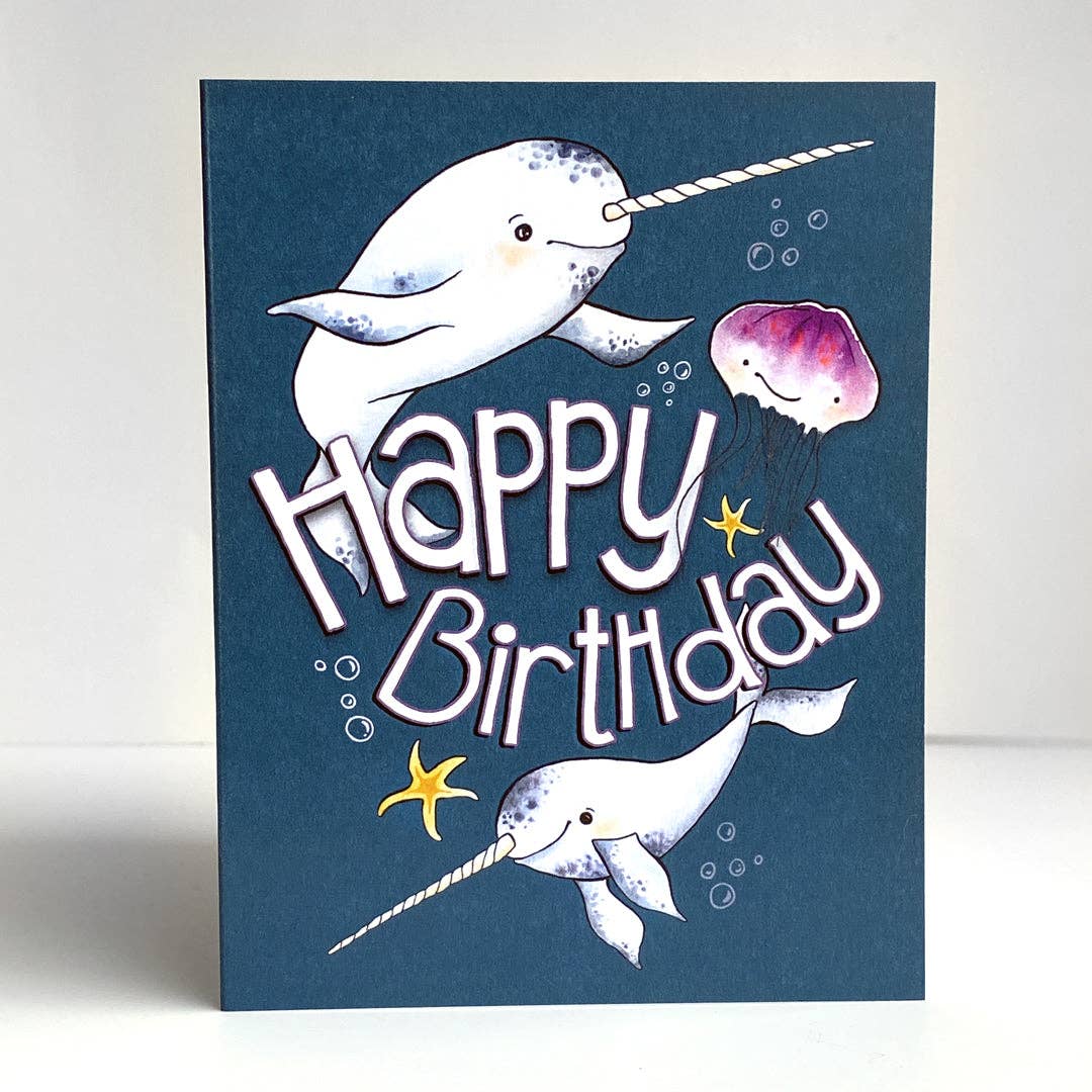 Happy Birthday - Narwhal and Jellyfish