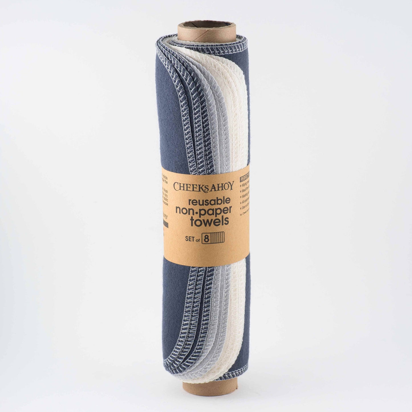 Pre-Rolled Reusable Non•Paper Towels