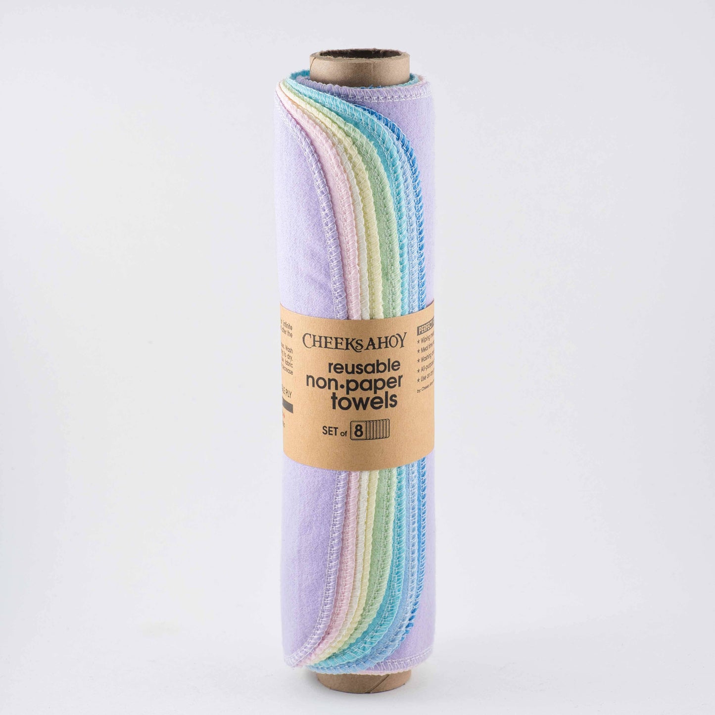 Pre-Rolled Reusable Non•Paper Towels