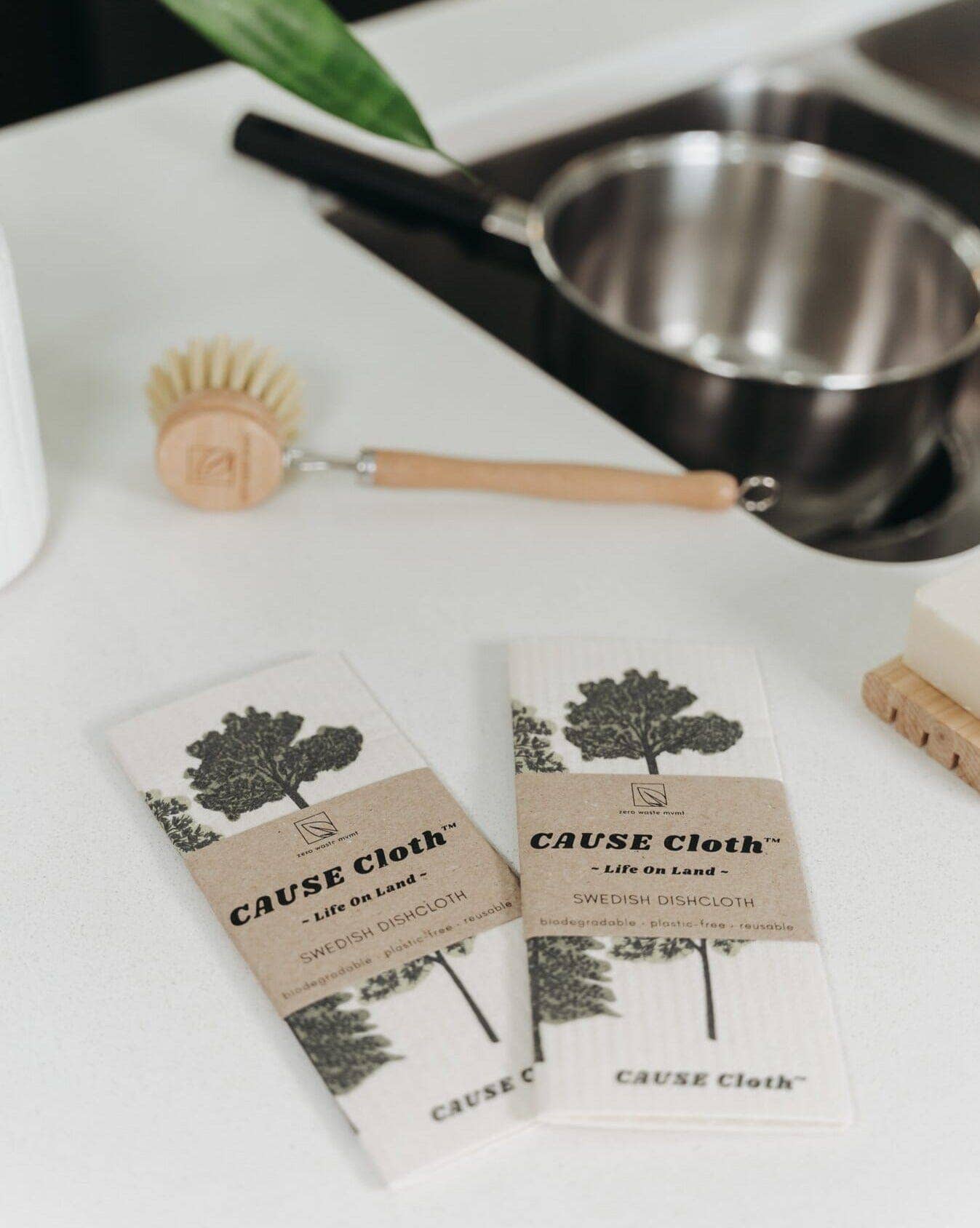 CAUSEcloth™️ - Life On Land | Swedish Dishcloth | Zero Waste