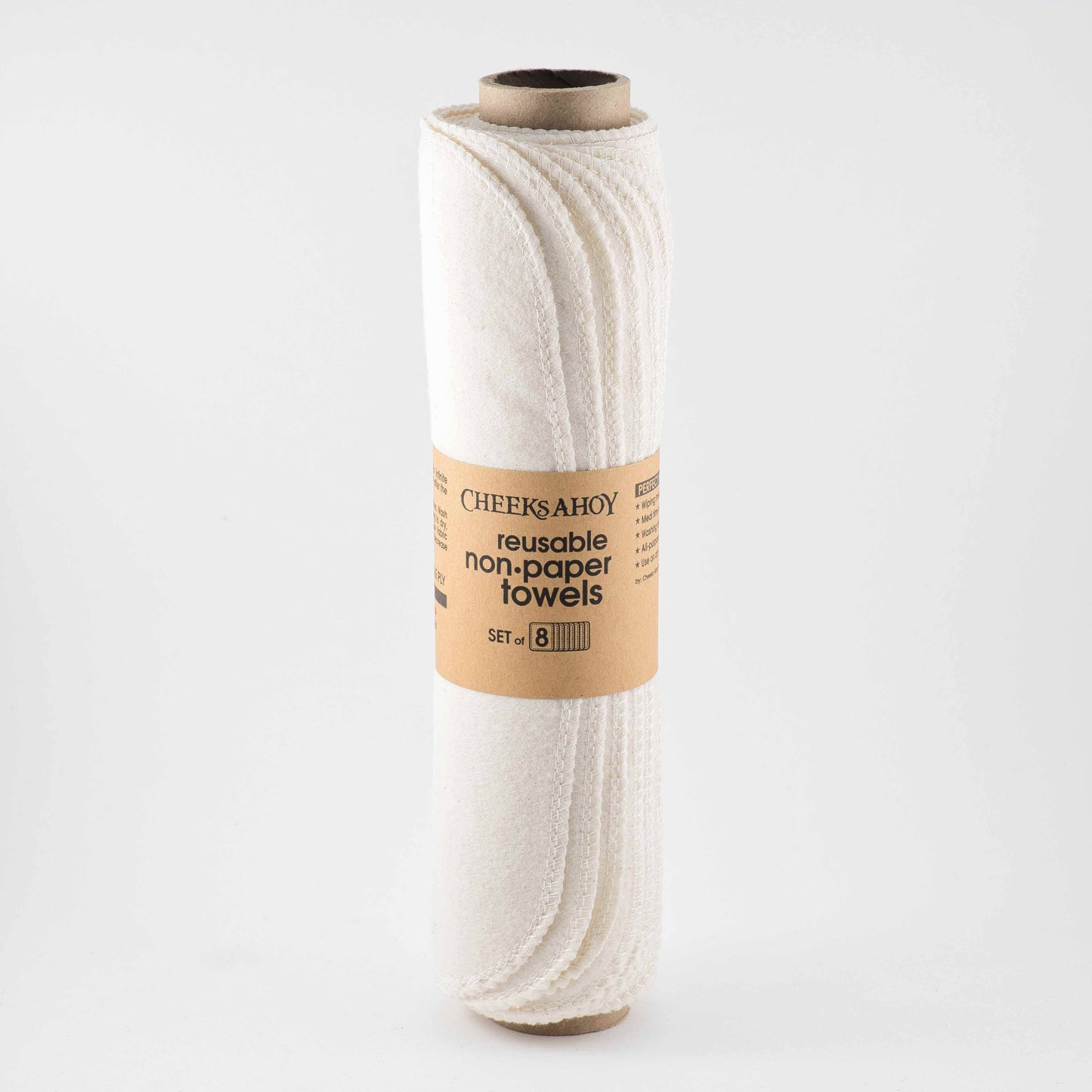 Pre-Rolled Reusable Non•Paper Towels