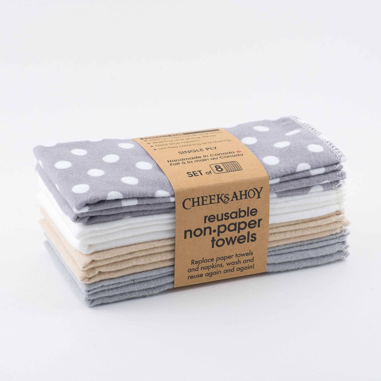 Reusable Non Paper Towels  Single-Ply