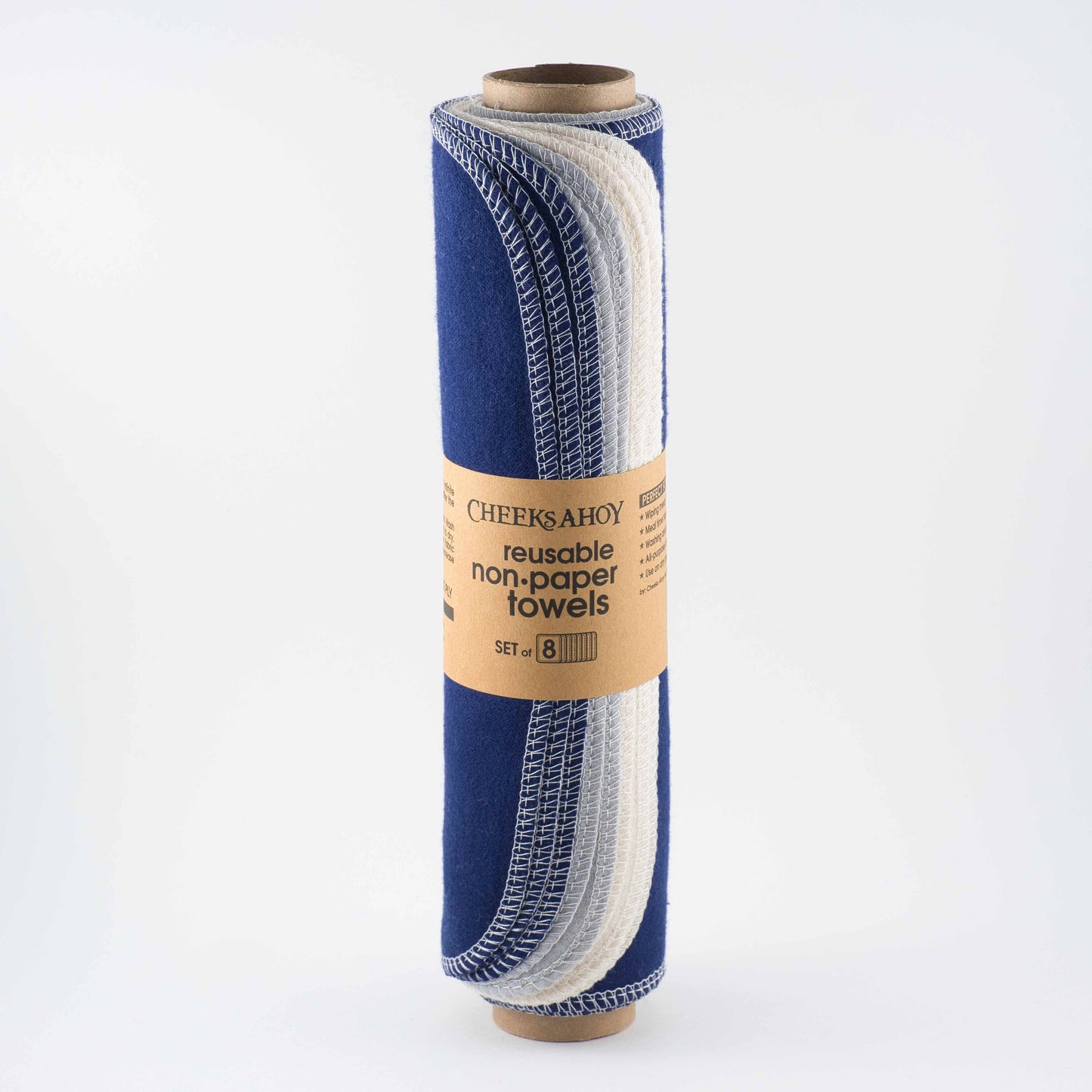 Pre-Rolled Reusable Non•Paper Towels