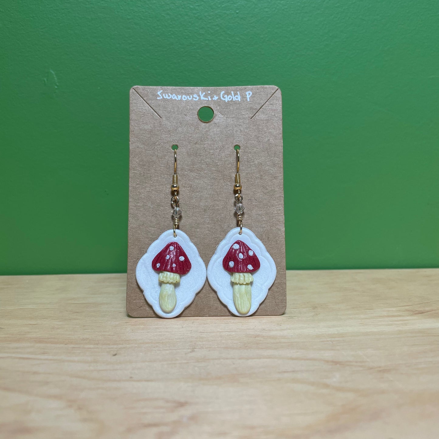Mushroom Clay Earrings