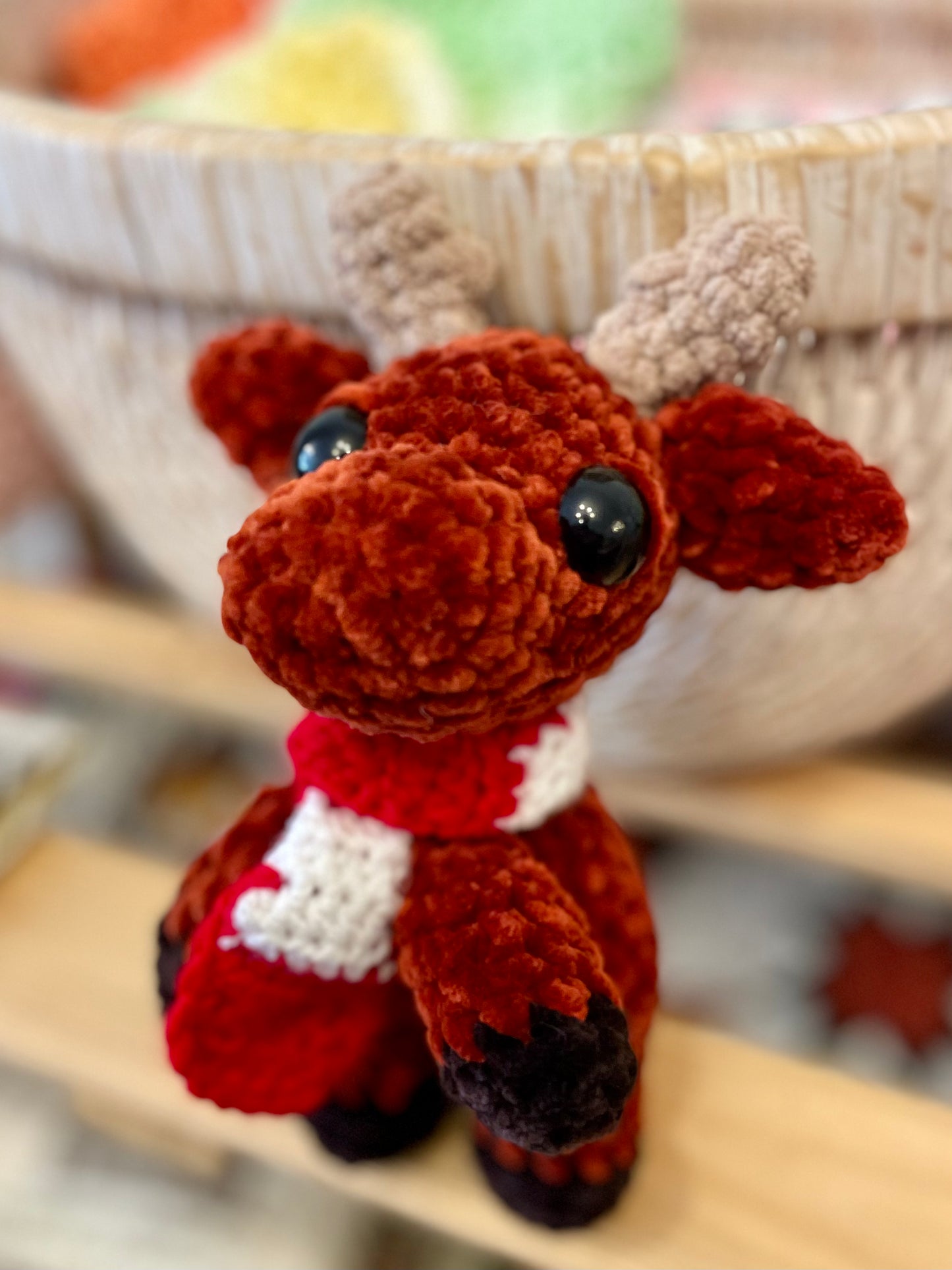 Crochet Moose Plush