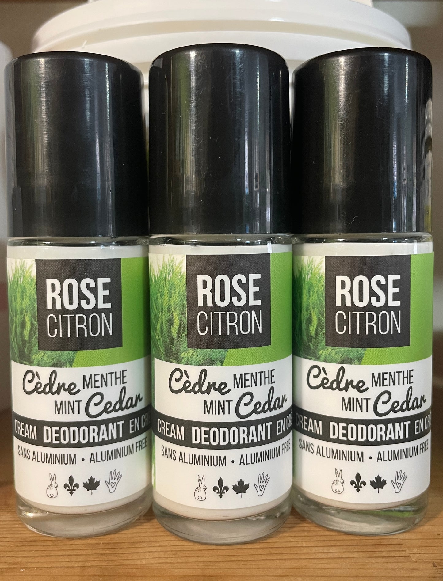 Roll on Cream Deodorant - Cedar Mint