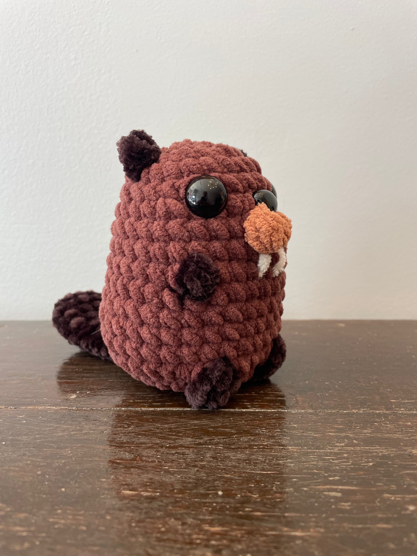 Crochet Chubby Beaver Plush