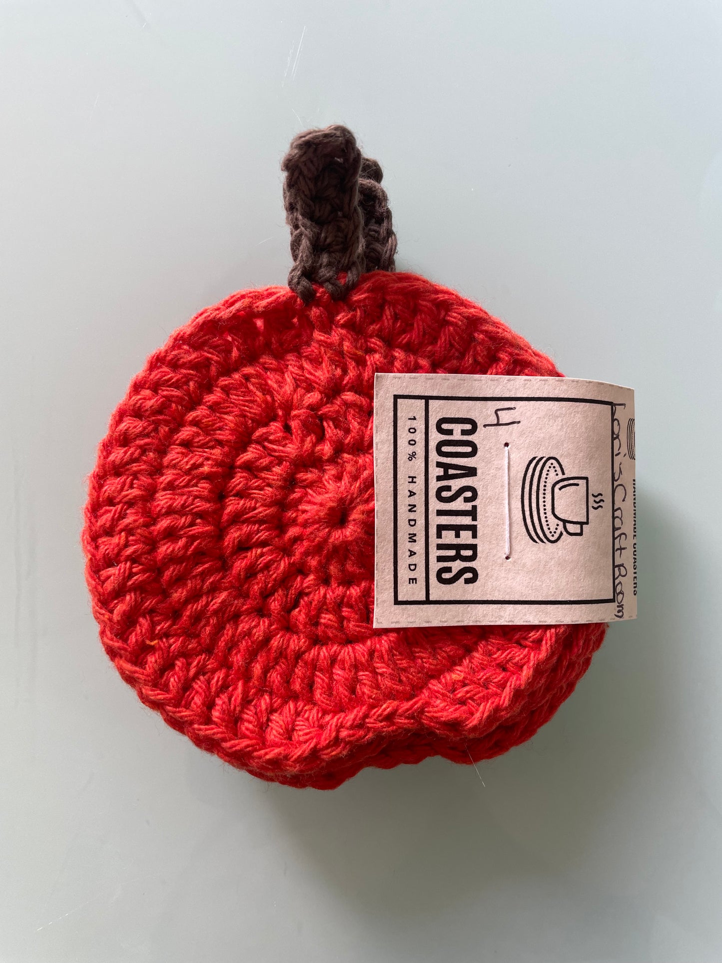 Crochet Pumpkin Coasters