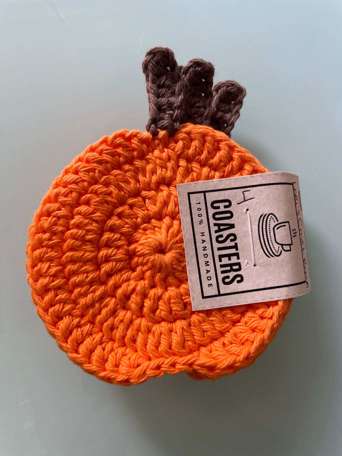 Crochet Pumpkin Coasters