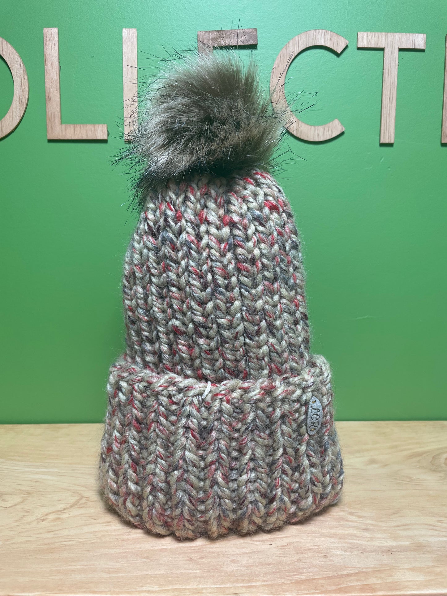 Knit Beanie with Pompom