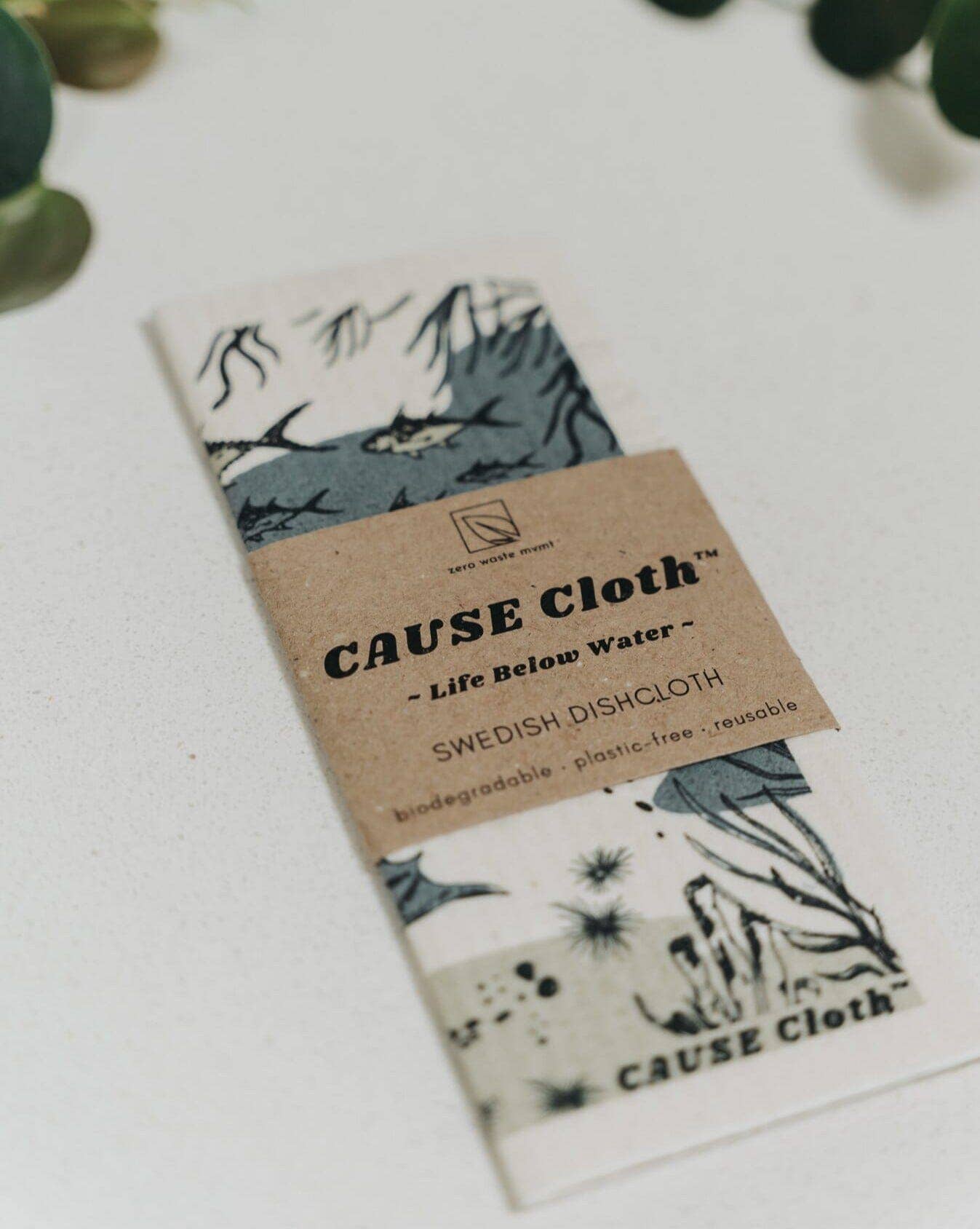 CAUSEcloth™️ - Life Below Water | Swedish Dishcloth