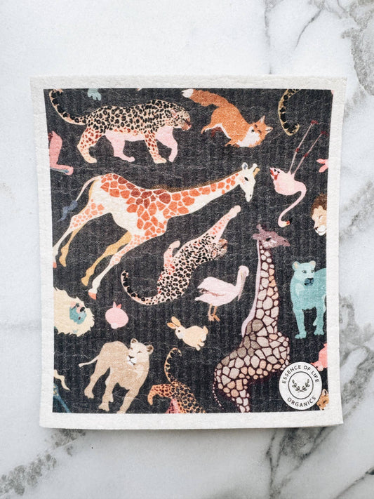 Swedish Dish Cloth, Giraffe and friends
