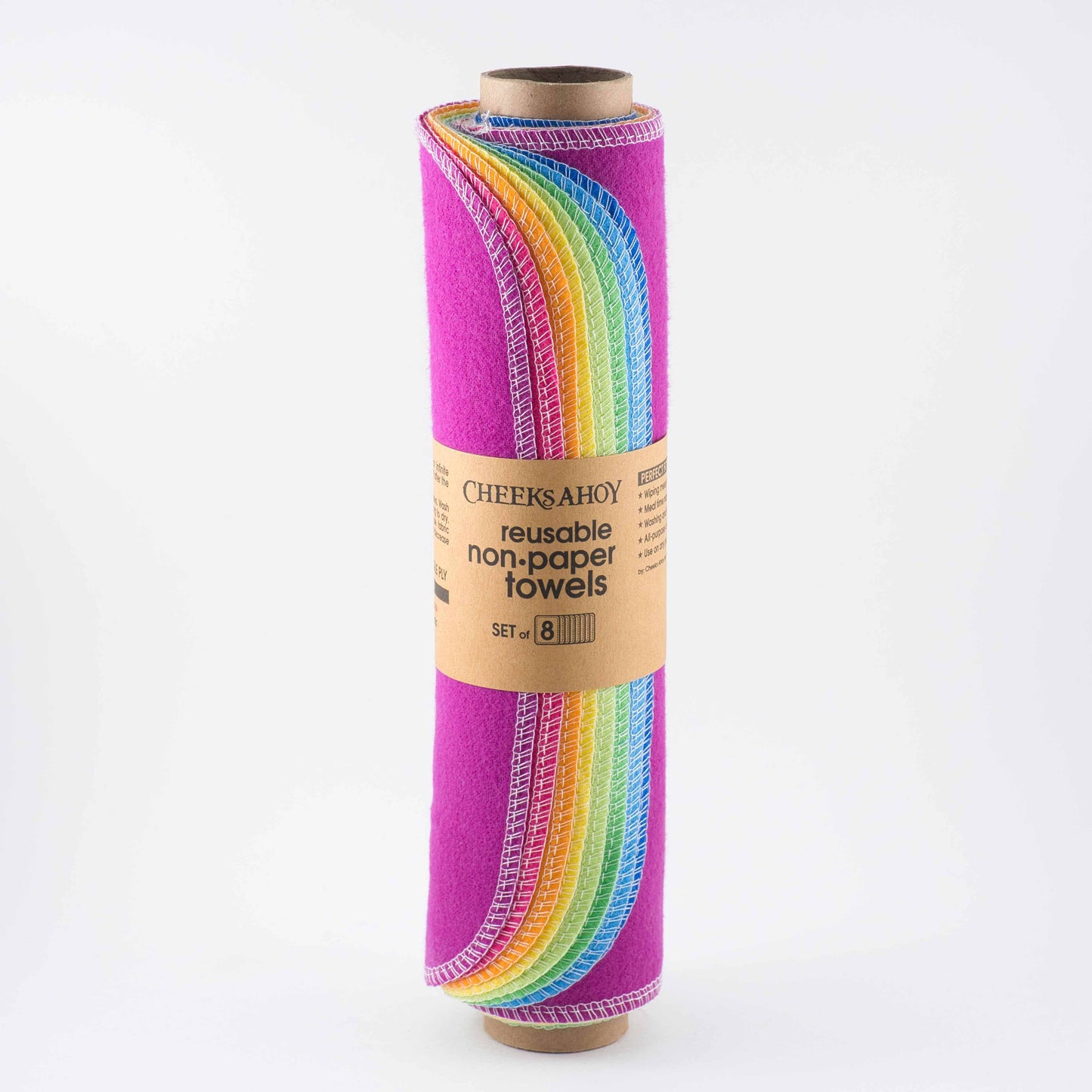 Pre-Rolled Reusable Non•Paper Towels