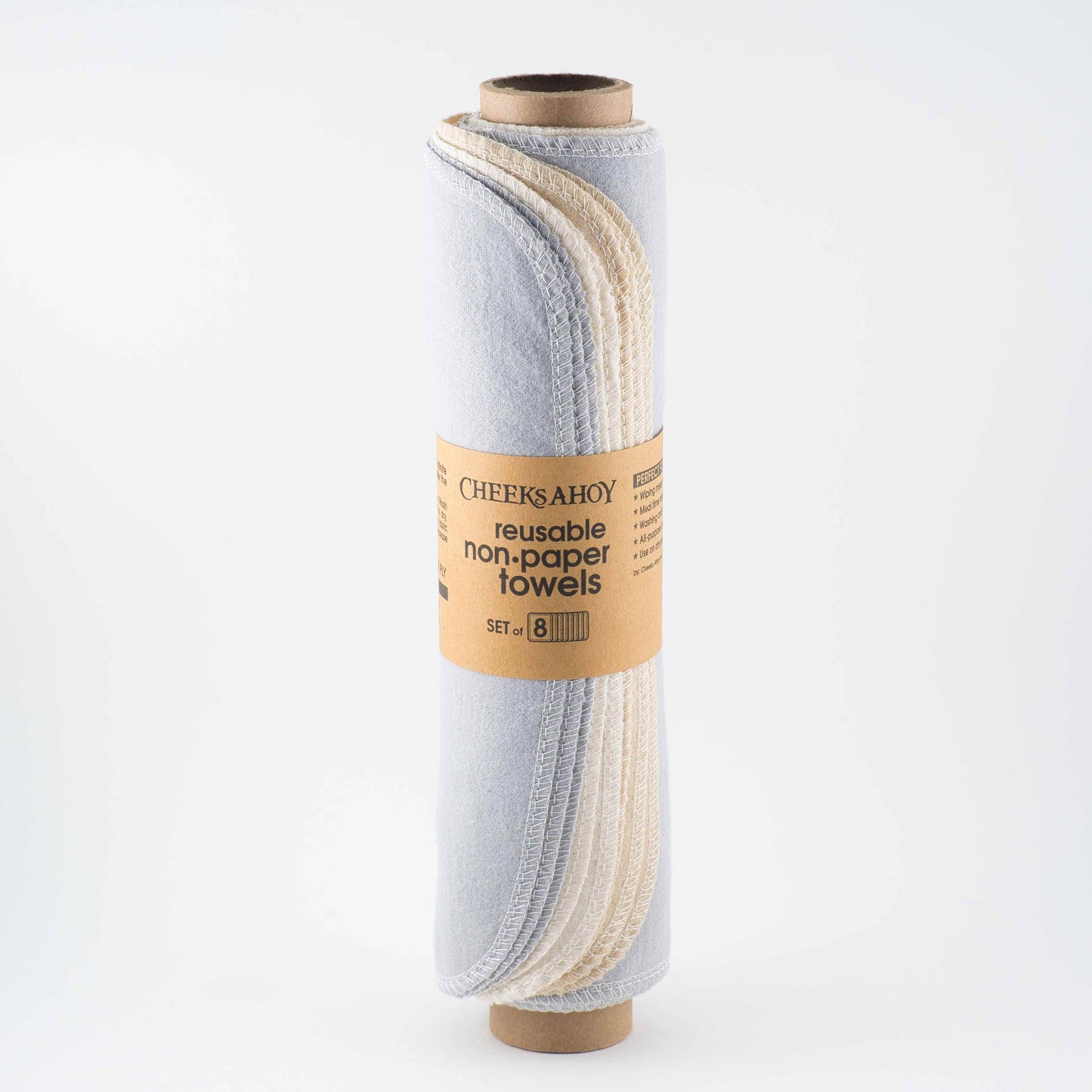 Pre-Rolled Reusable Non•Paper Towels