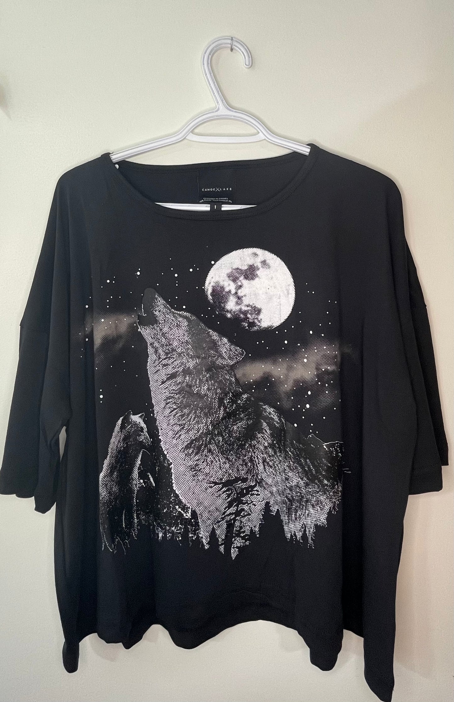 Boxy Tee - Vintage Wolf