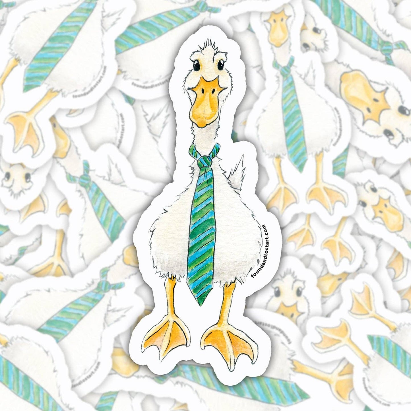 Vinyl Sticker - Duck with Tie