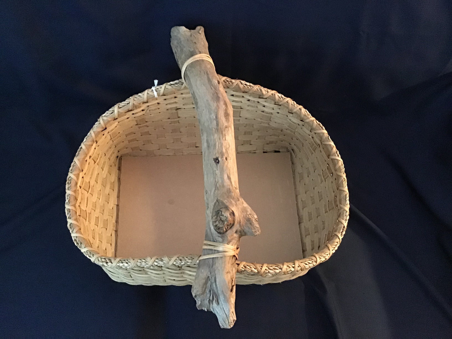 Driftwood Handle Cookbook Basket