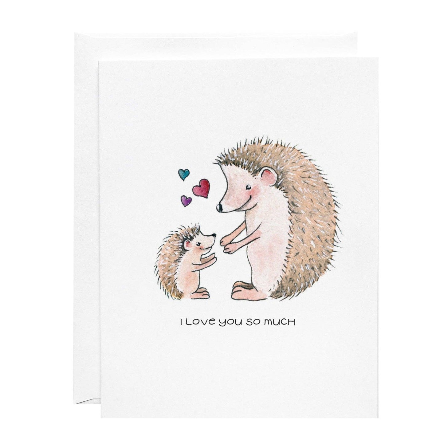 I Love You So Much - Parent and Baby Hedgehog