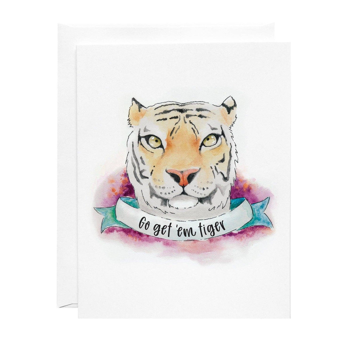 Greeting Card - Go Get Em Tiger