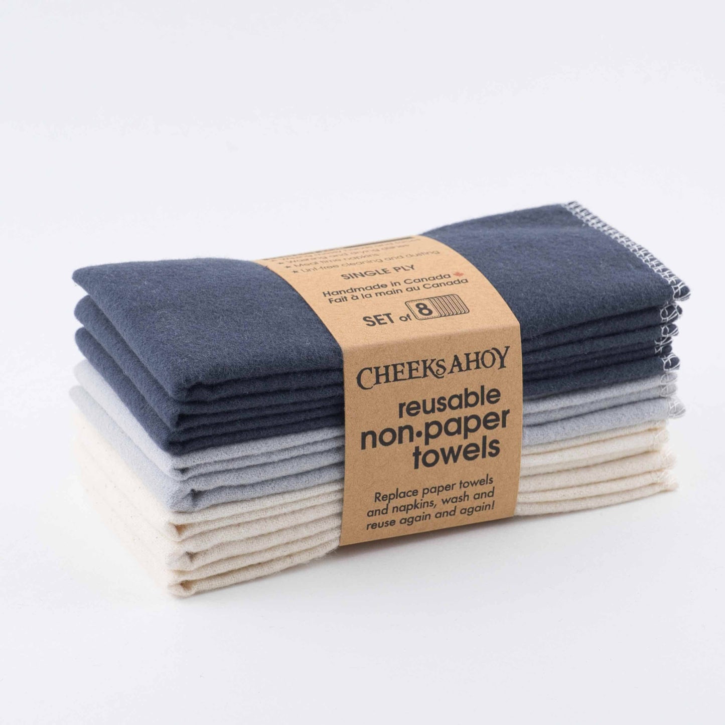Reusable Non•Paper Towels • Single-Ply