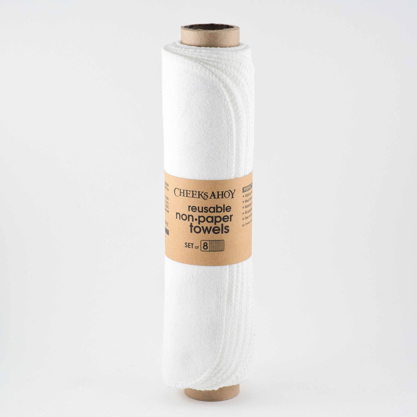 Pre-Rolled Reusable Non•Paper Towels