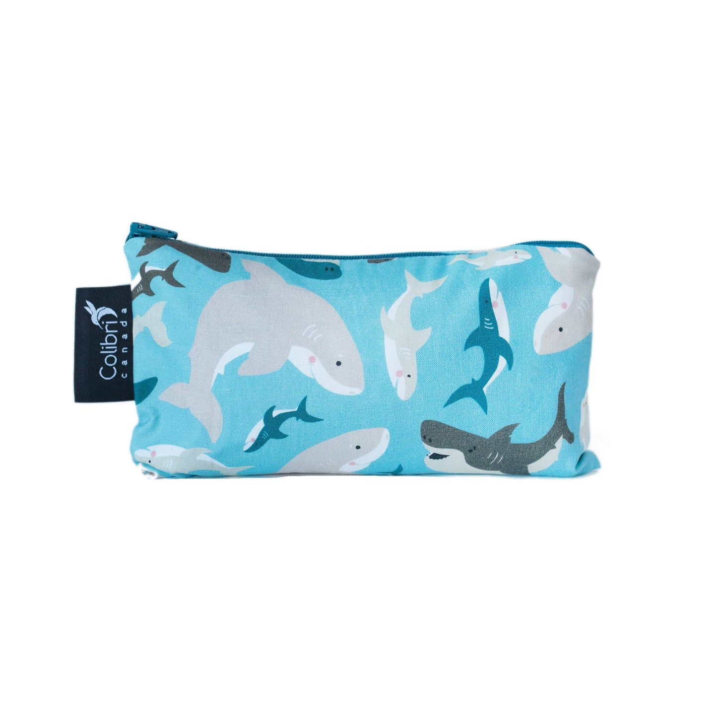 Sharks Reusable Snack Bag - Medium