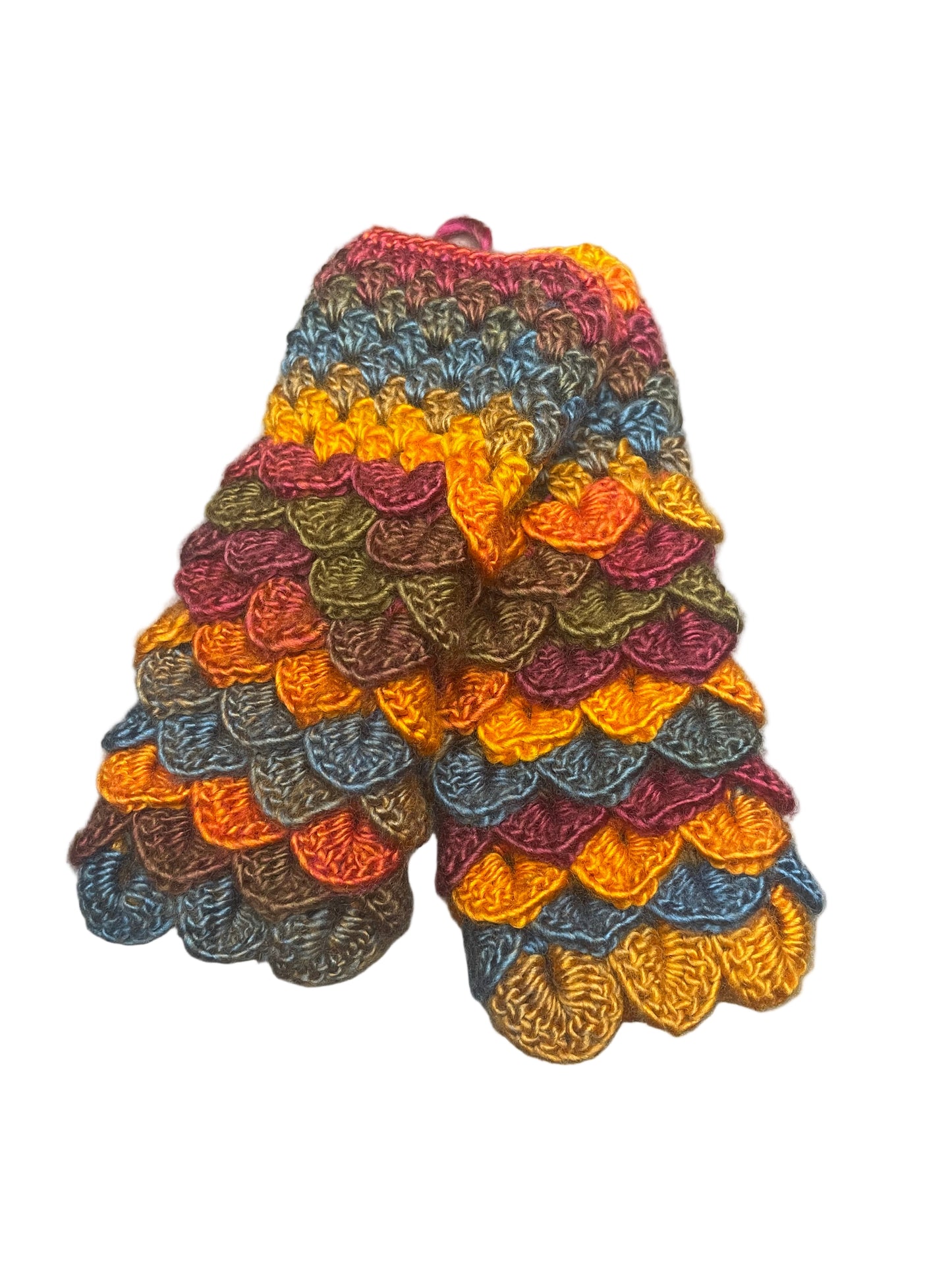 Fingerless Gloves - Dragon Scale