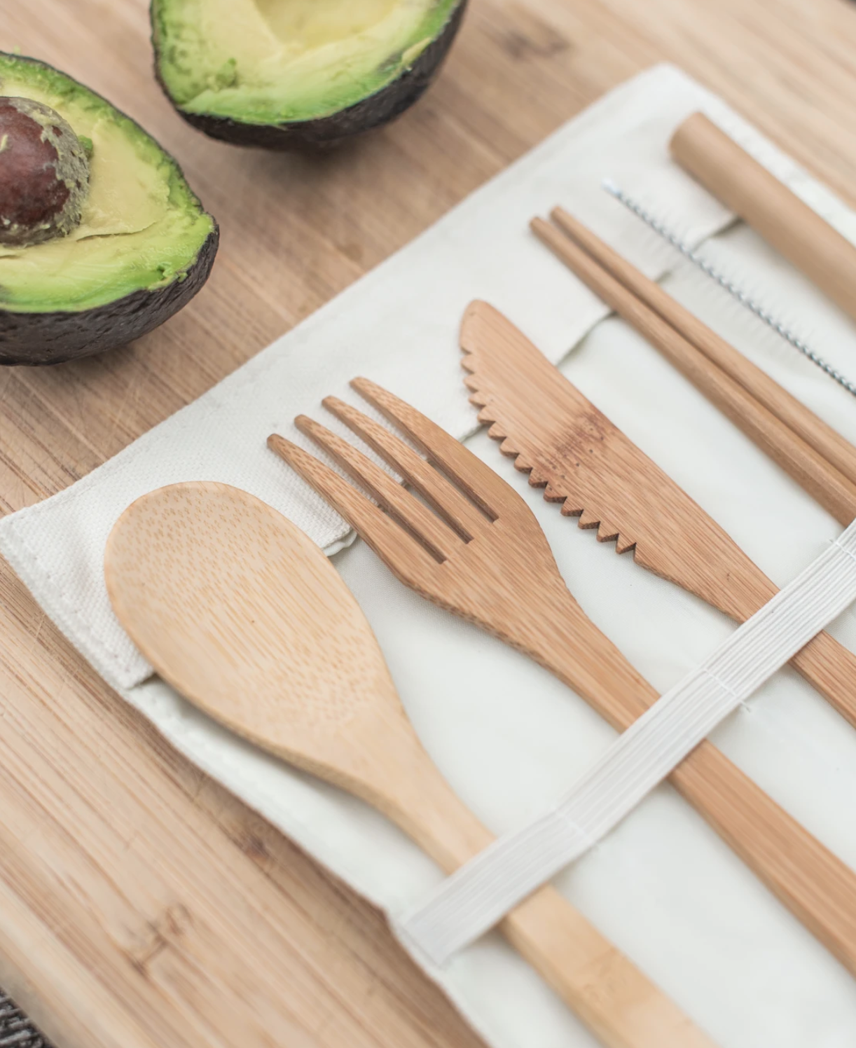 Travel Bamboo Cutlery Set | Eco-Friendly Utensils with Pouch