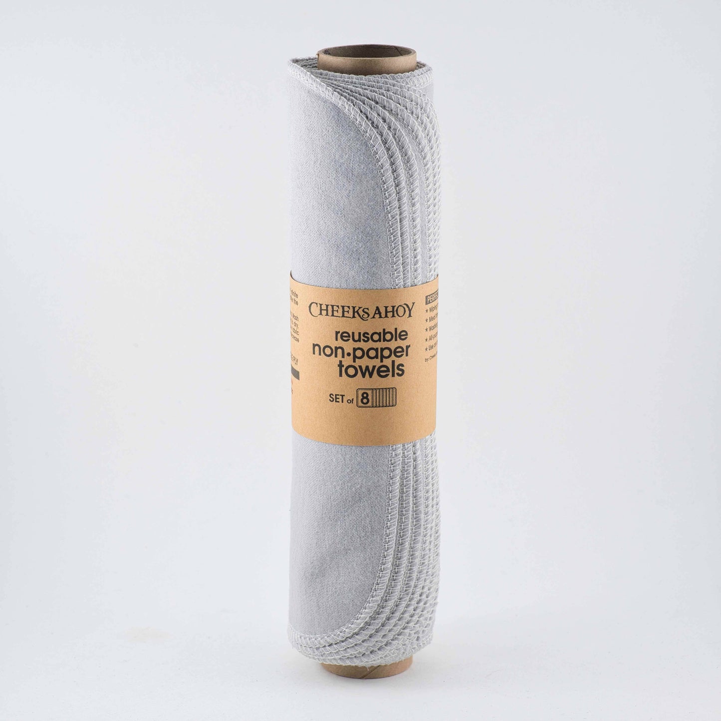 Pre-Rolled Reusable Non•Paper Towels