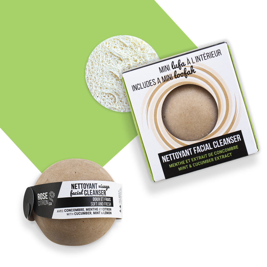 Mint & Cucumber Solid Facial Cleanser