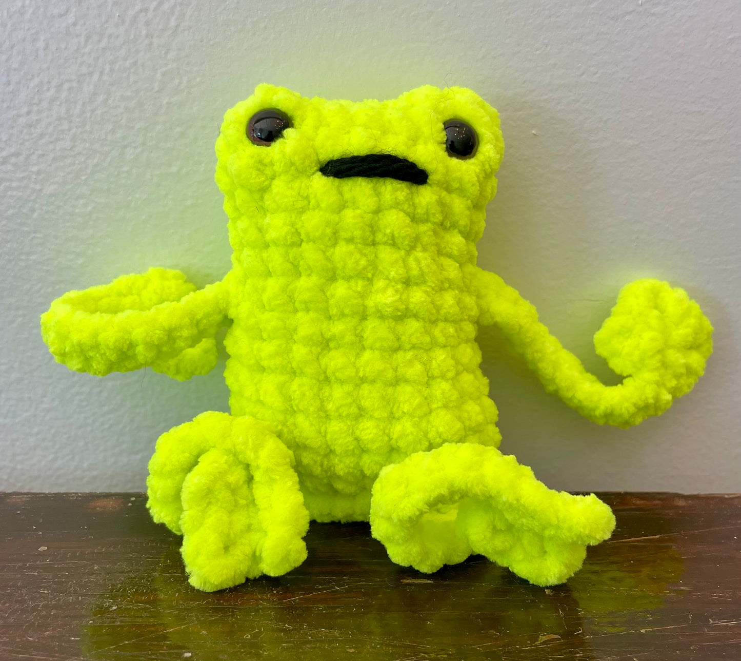 Crochet Leggy Frog Plush