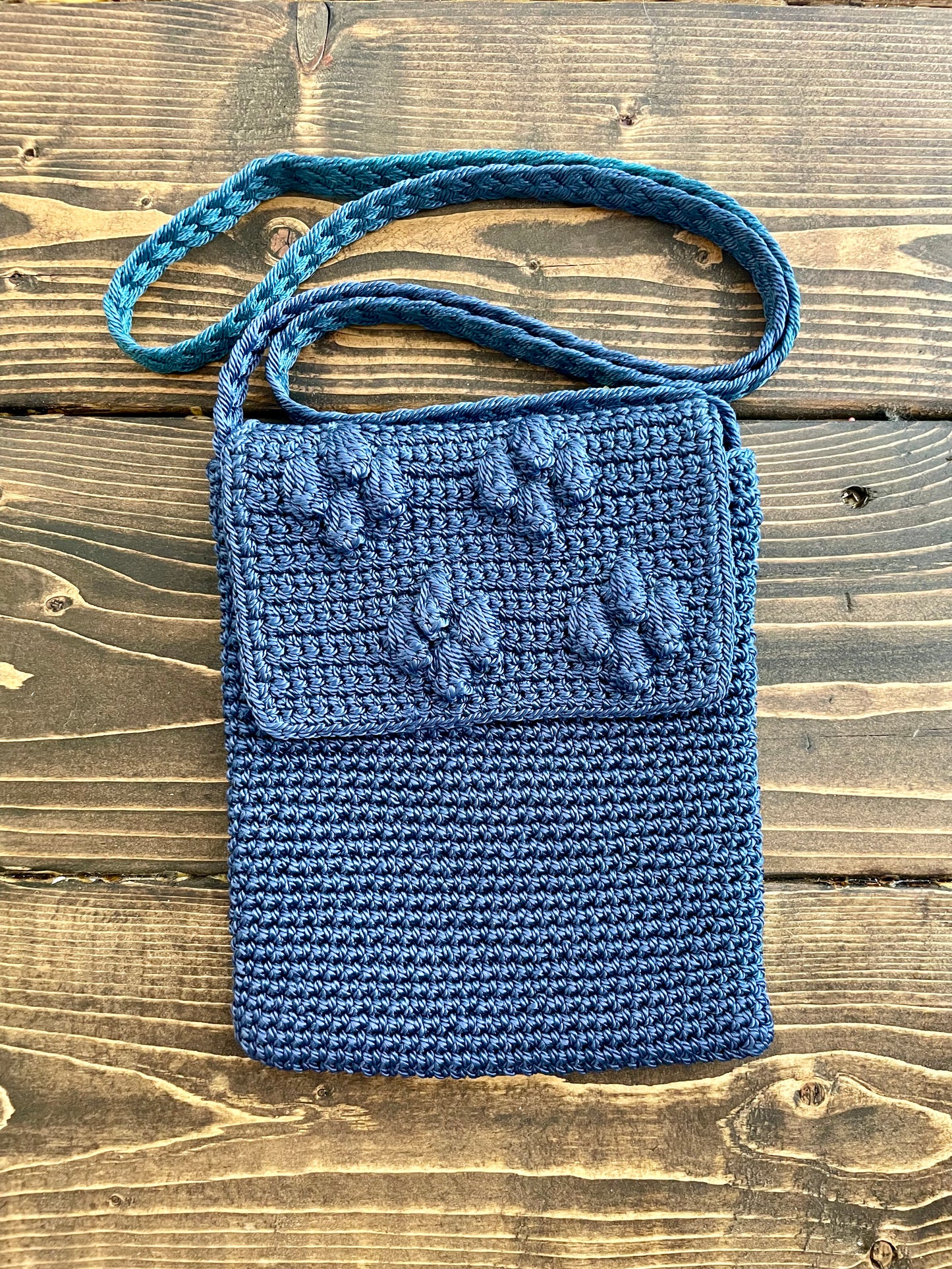 Vintage Knit Cross Body Jessica Purse