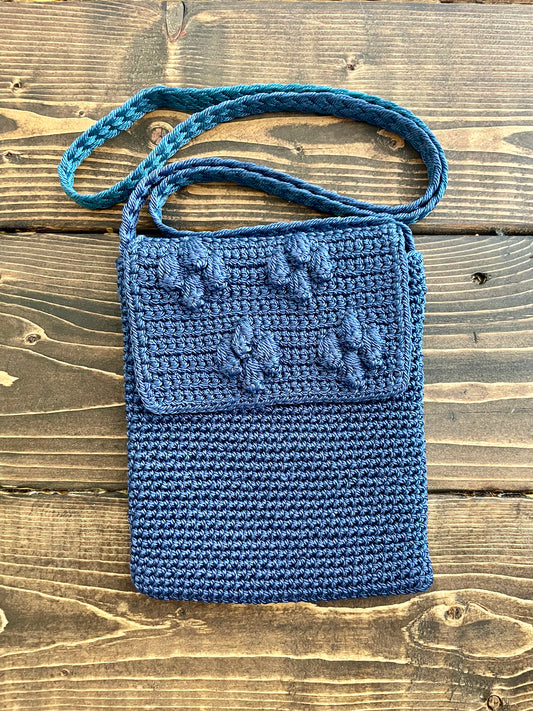 Vintage Knit Cross Body Jessica Purse