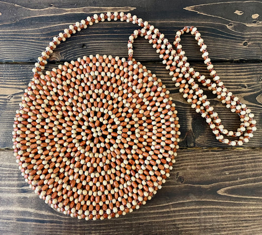 Vintage Bead Cross Body Purse