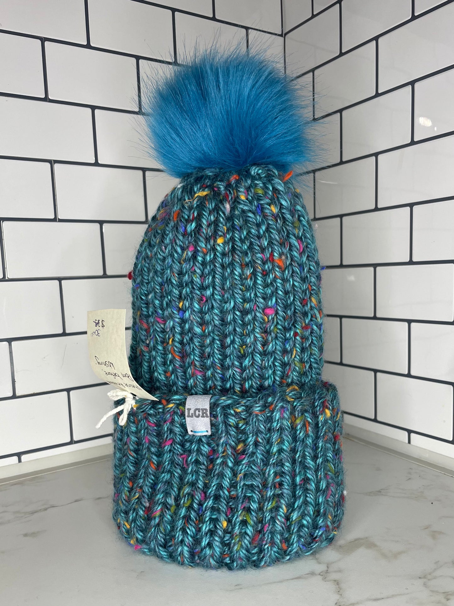 Knit Beanie with Pompom