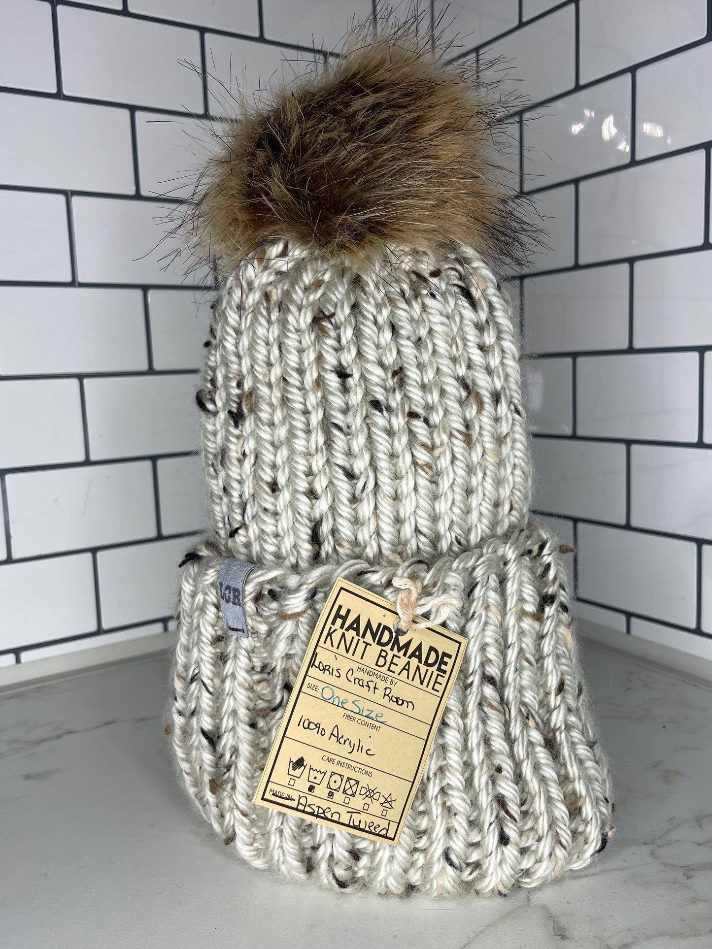 Knit Beanie with Pompom