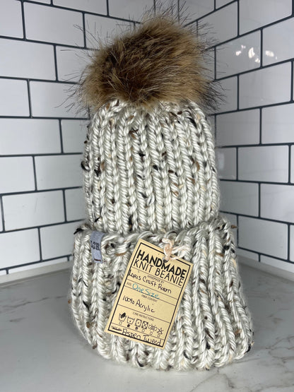Knit Beanie with Pompom