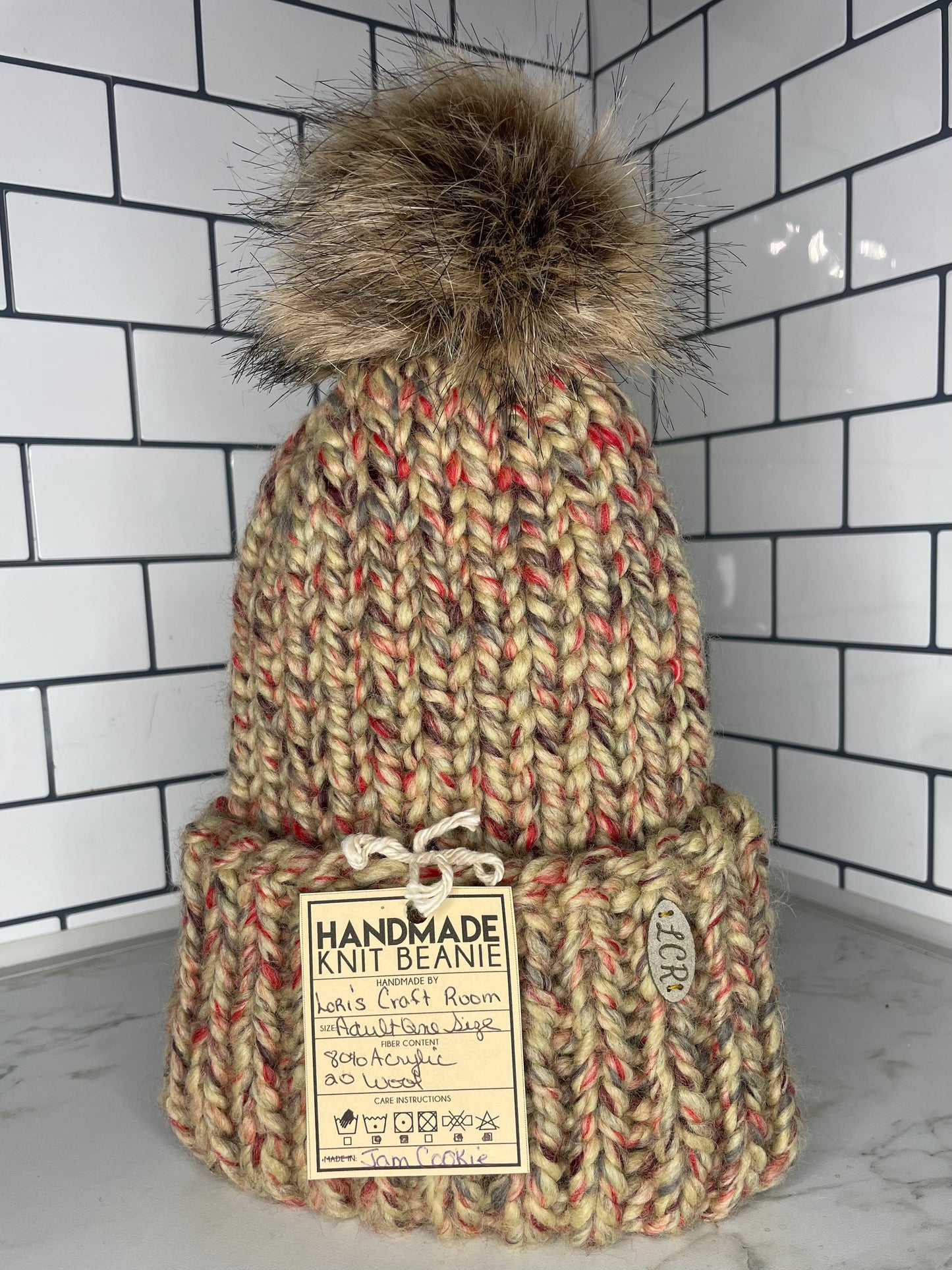 Knit Beanie with Pompom