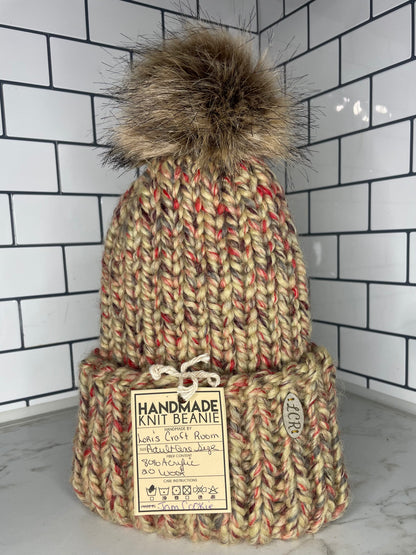 Knit Beanie with Pompom