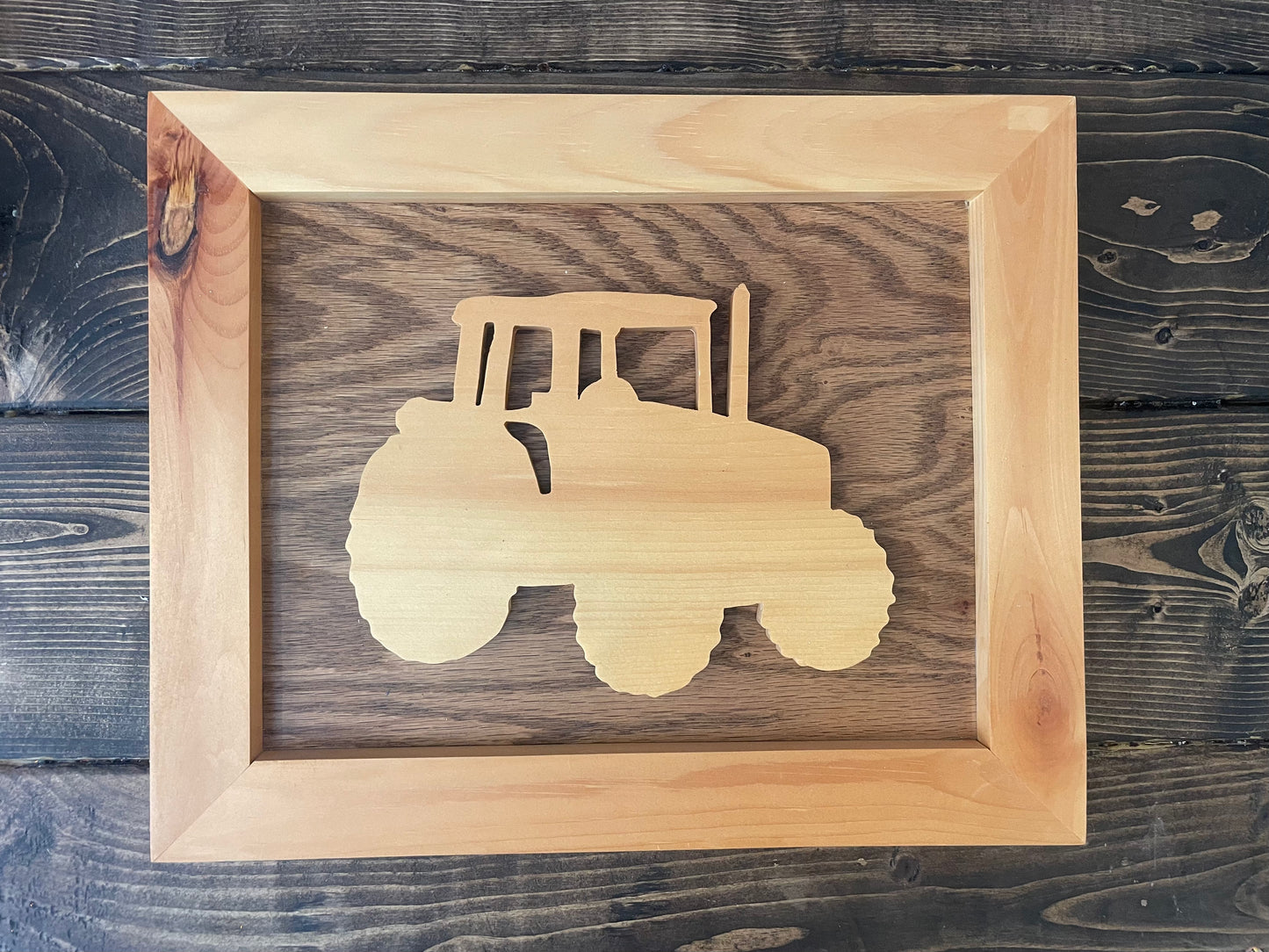 Working Vehicle Wooden Wall Art