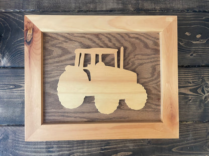 Working Vehicle Wooden Wall Art