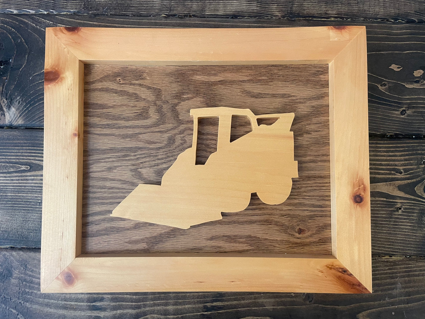Working Vehicle Wooden Wall Art