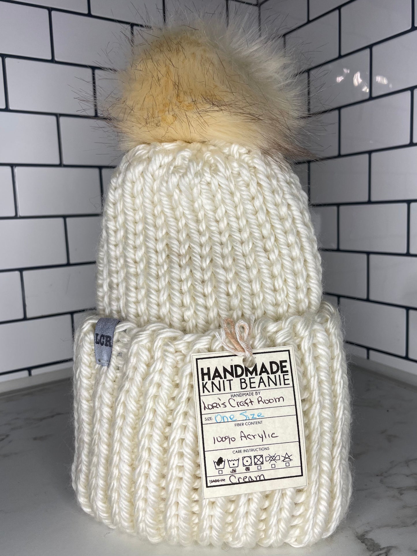 Knit Beanie with Pompom