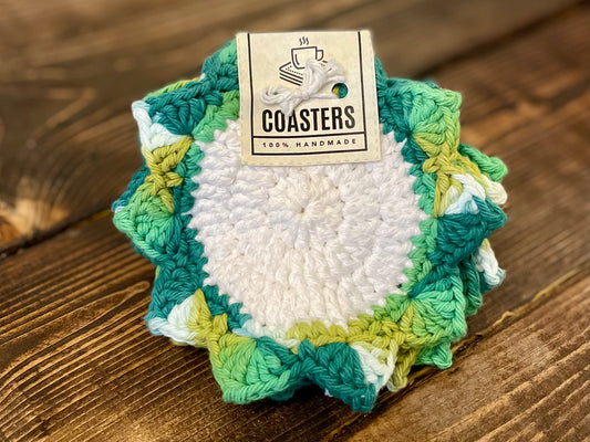 Succulent Crochet Coasters