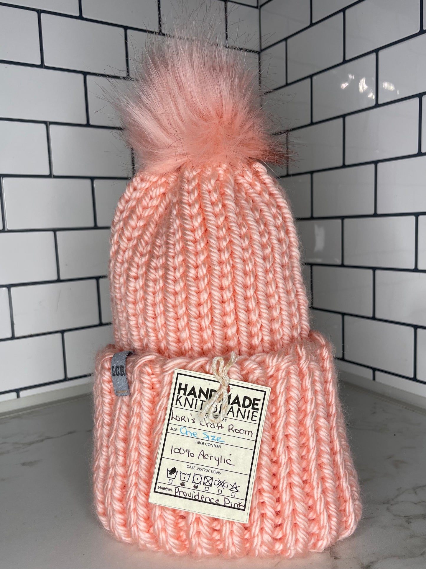 Knit Beanie with Pompom