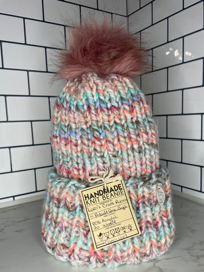 Knit Beanie with Pompom