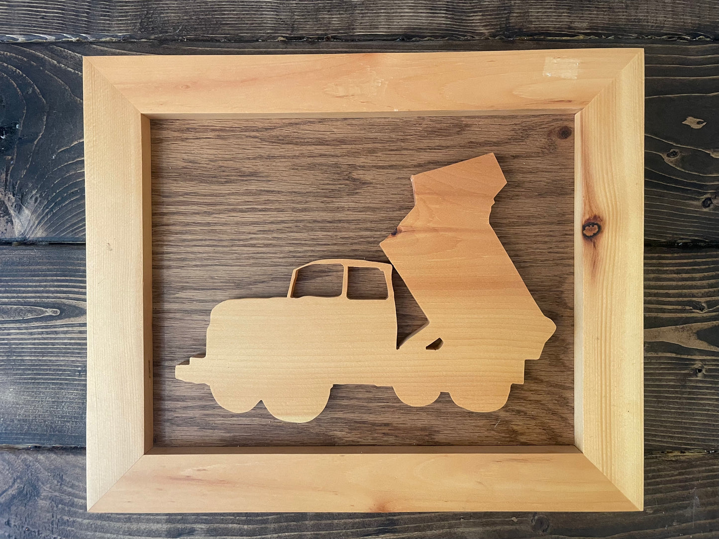 Working Vehicle Wooden Wall Art