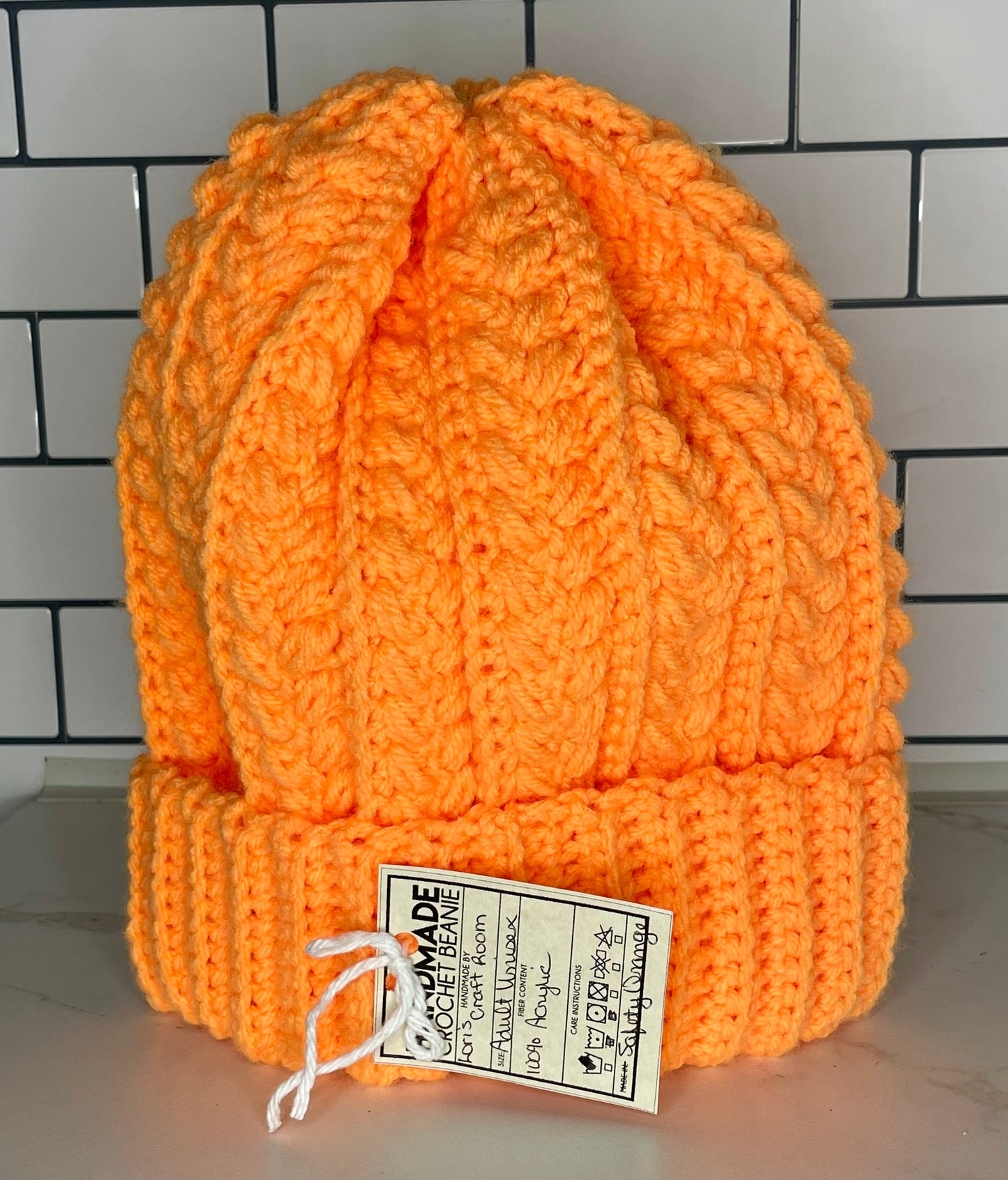 Toque - Wheat Stitch Big Brim