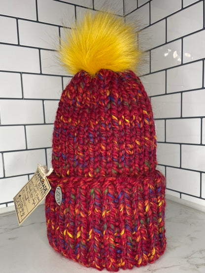 Knit Beanie with Pompom