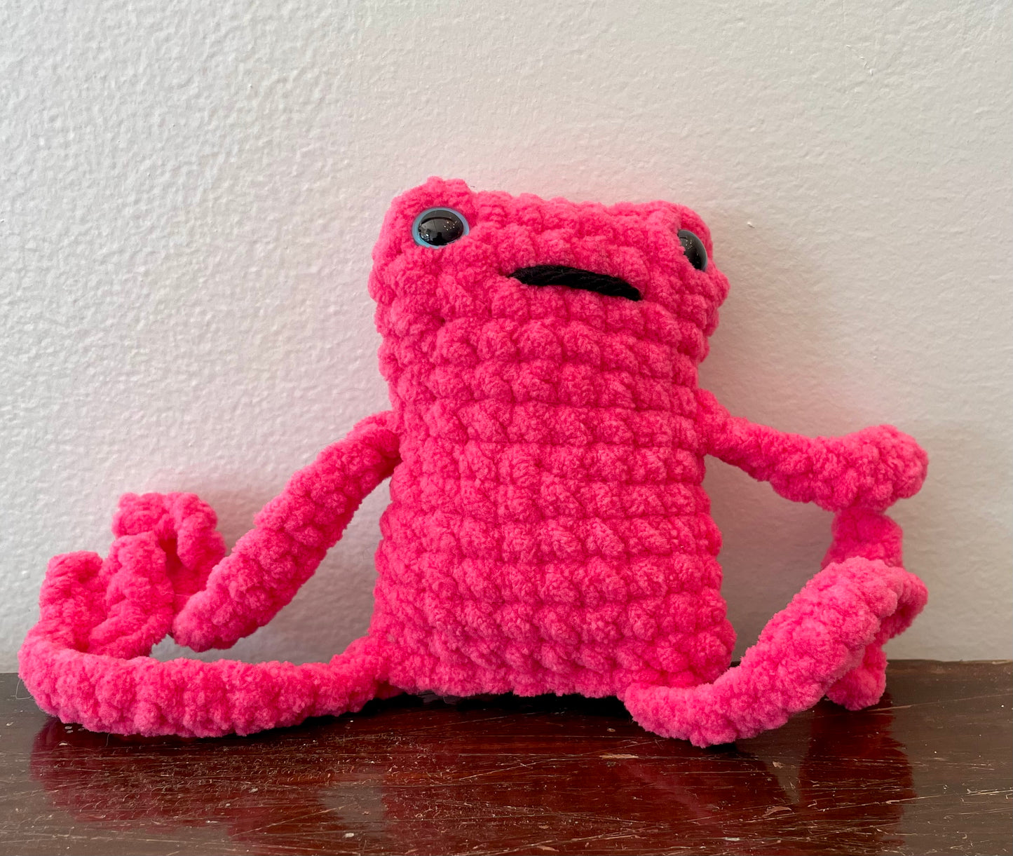 Crochet Leggy Frog Plush